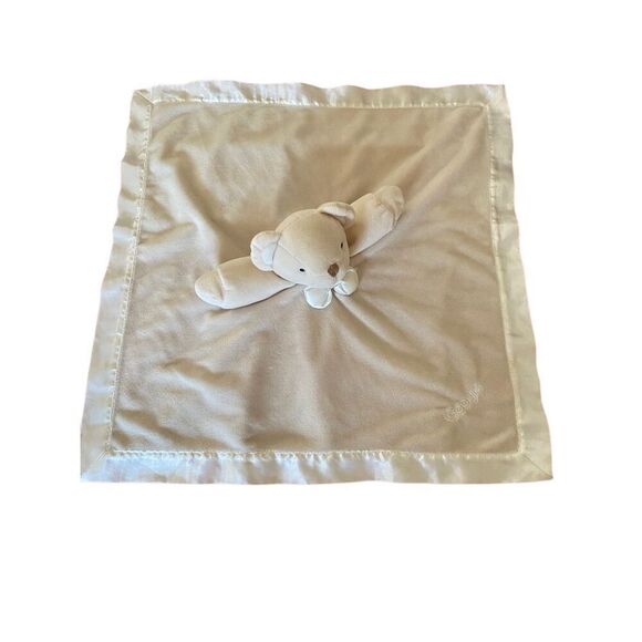 Google, beige bear with bow tie lovey baby security, google 18 inches ￼ - Picture 1 of 6